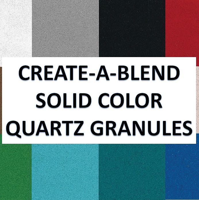 Create-A-Quartz-Blend & Solid Color Granules for Epoxy, Polyaspartic Coatings Questions & Answers